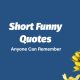 short funny quotes anyone can remember