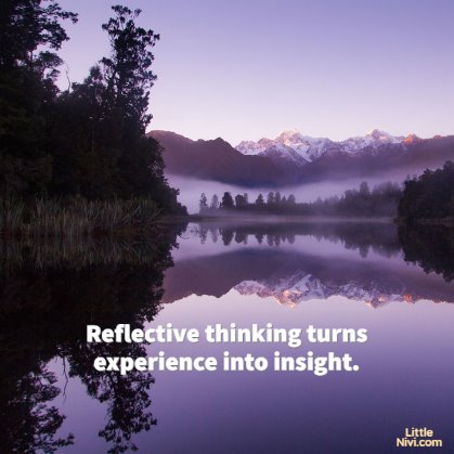 reflection quotes about life