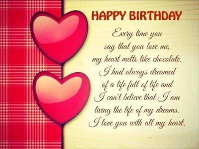 60 happy birthday to the love of my life quotes - beautiful birthday wishes for girlfriend