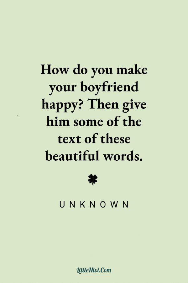Words to your boyfriend
