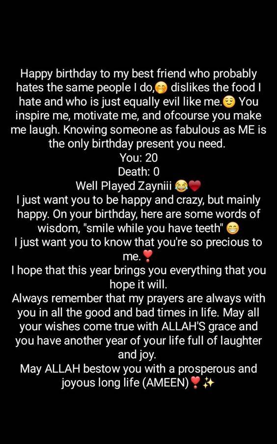 Happy Birthday Message For A Best Friend
