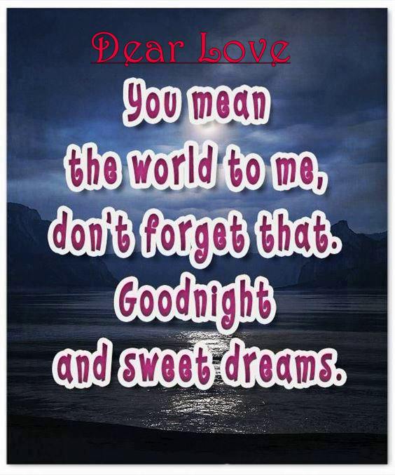 good night message to my sweetheart