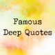 Famous Deep Quotes Inspirational Deep Thoughts Think Different