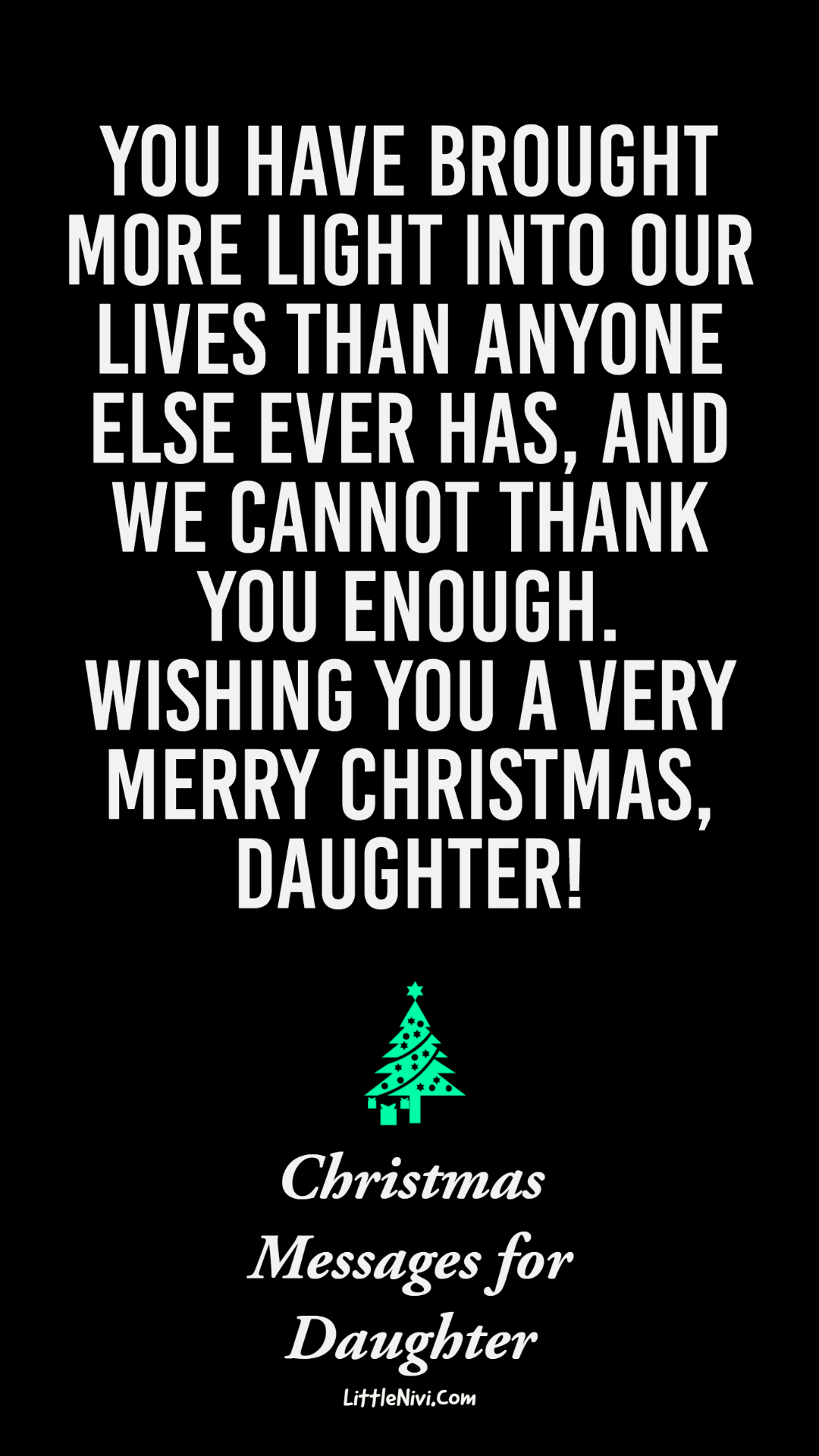 christmas messages for daughter and greetings
