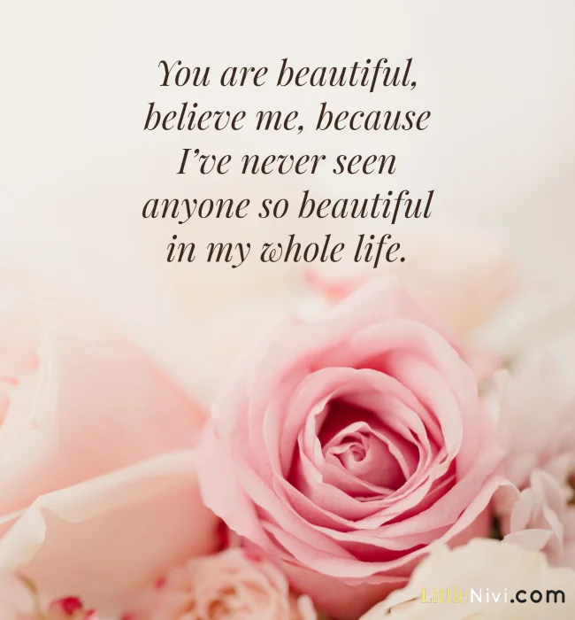 Sweet You Are Beautiful Quotes for Her