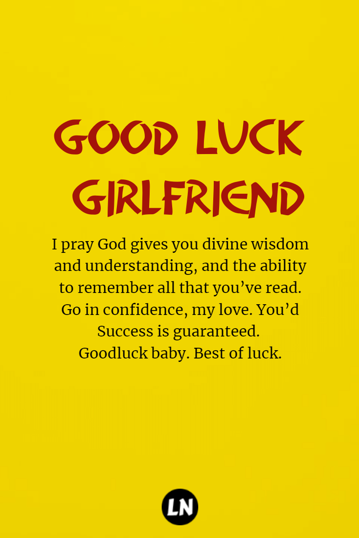 best good luck girlfriend quotes with images to share