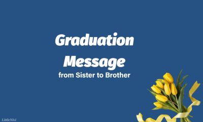 Graduation Message from Sister to Brother Congratulations Messages