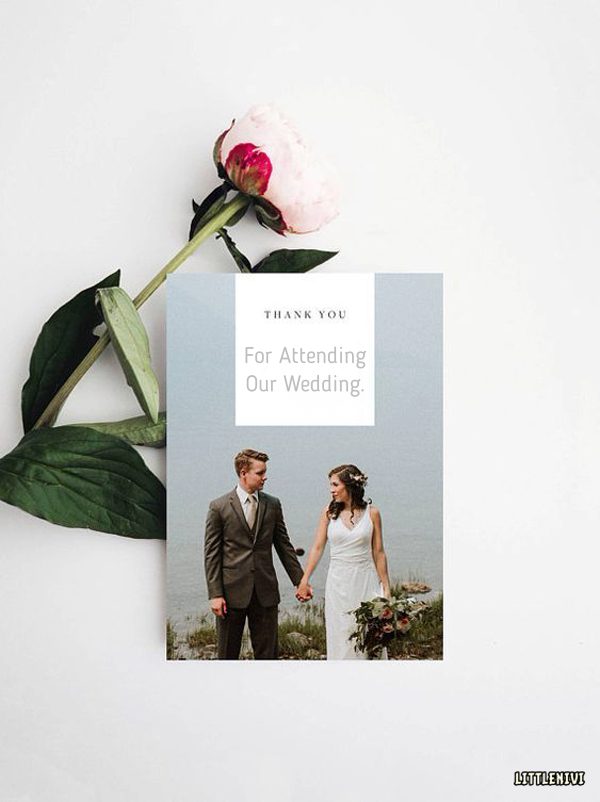Thank You Message for Wedding Wishes Thank You Card