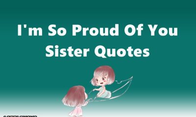 I'm So Proud Of You Sister Quotes