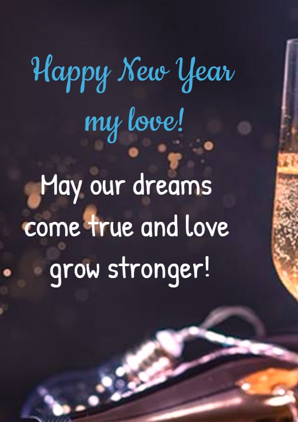 Sweet Happy New Year Messages for Her and Images